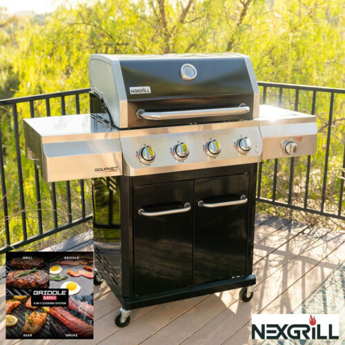 Gourmet Pro 5 Burner Gas Barbecue Grill + Cover
