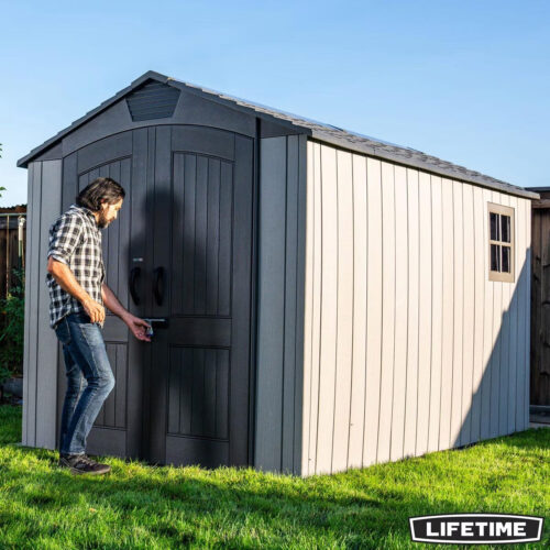 7Ft X 12Ft (2.14 X 3.57M) Wood Look Storage Shed - Model 60311U
