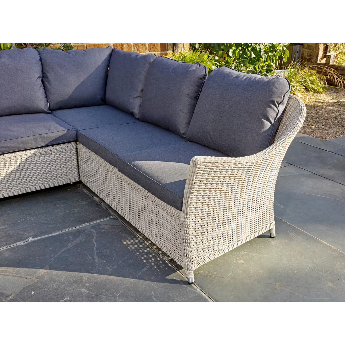 Bramblecrest Monterey Rattan Modular U-Shaped 4 Piece Fire Patio Set - Image 6