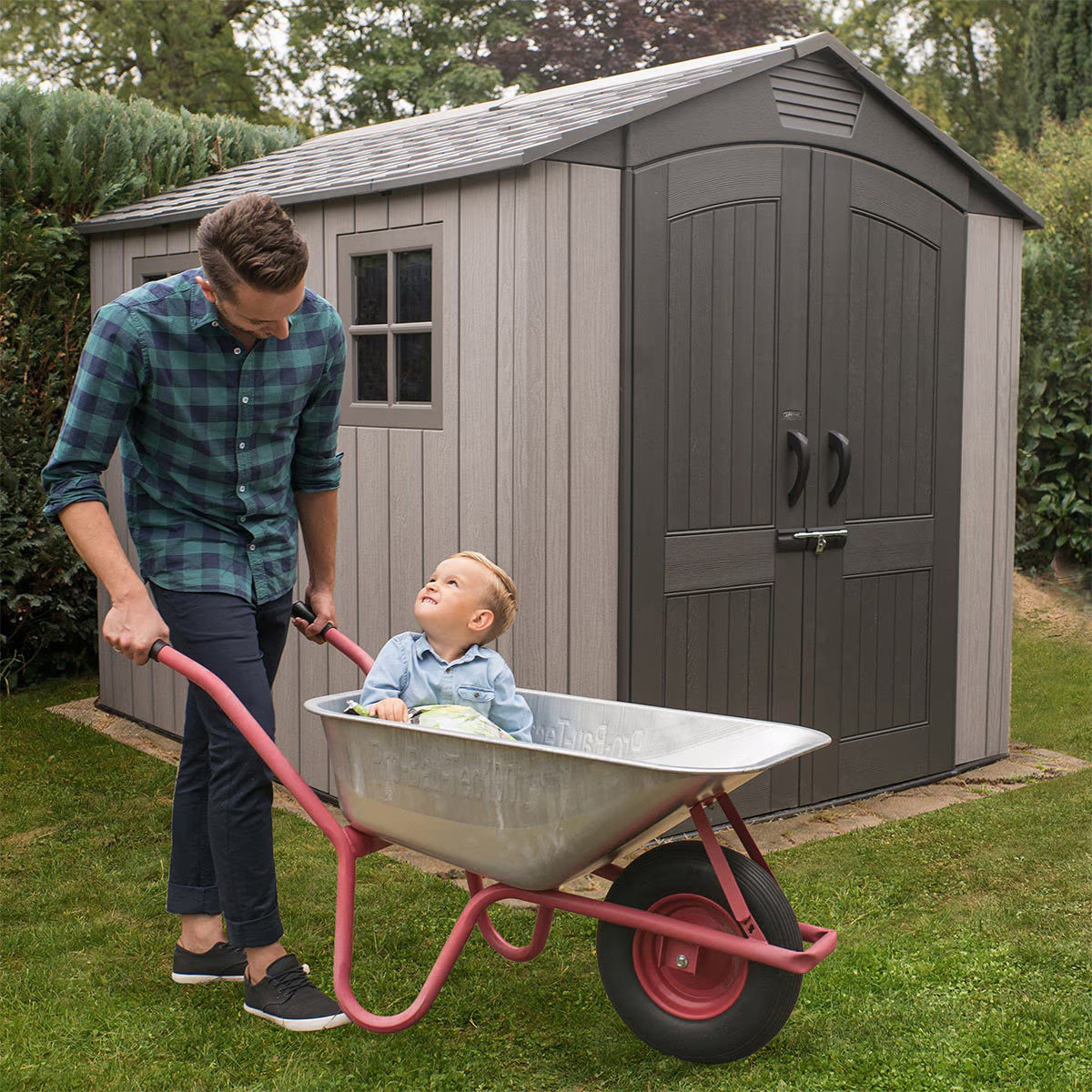 Lifetime 7Ft X 9Ft 6" (2.1X 2.9M) Rough Cut Storage Shed - Model 60310 - Image 3