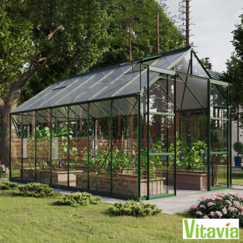Vitavia Arizona 11500 8Ft 5" X 14Ft 7" (2.6 X 4.5 M) Low Threshold Entrance Greenhouse Package