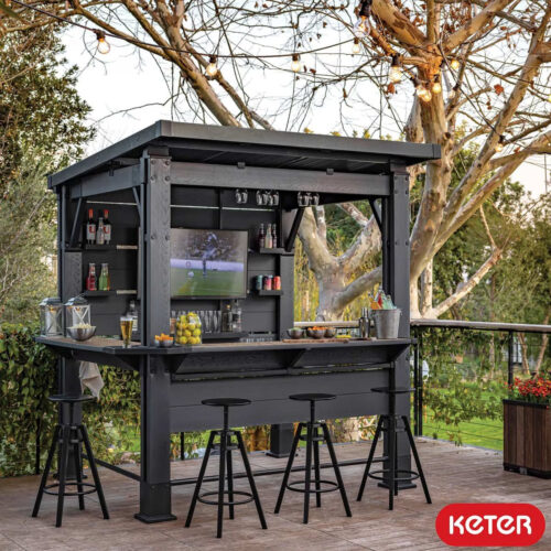 Keter Bar Gazebo 7Ft 5" X 6Ft 5" (2.3 X 2M)