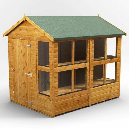 Potting Shed Apex T&G – Customizable Tongue & Groove Garden Shed with Shelving