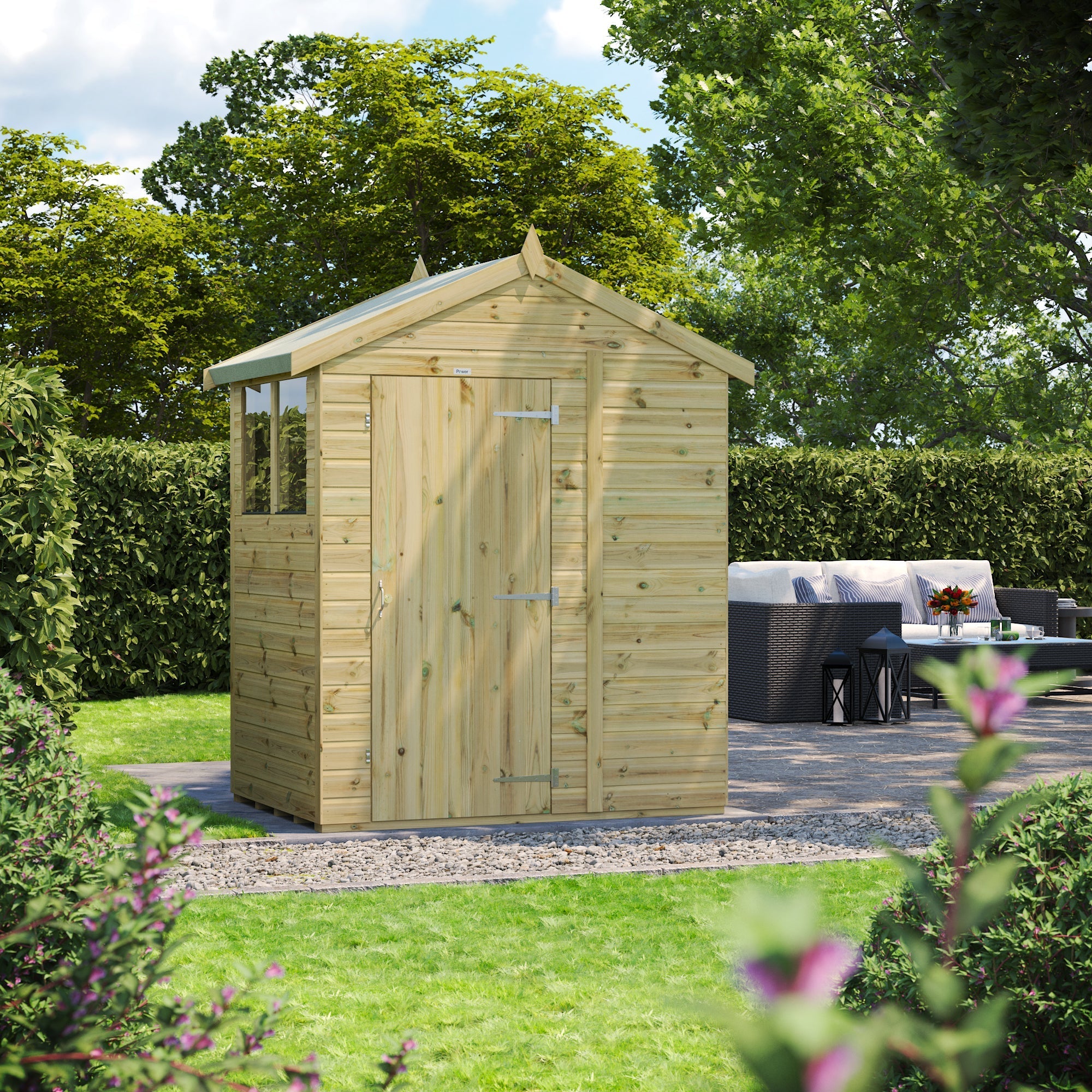 Pressure Treated Premium Apex Shed – Durable Tongue & Groove Garden Shed - Image 2