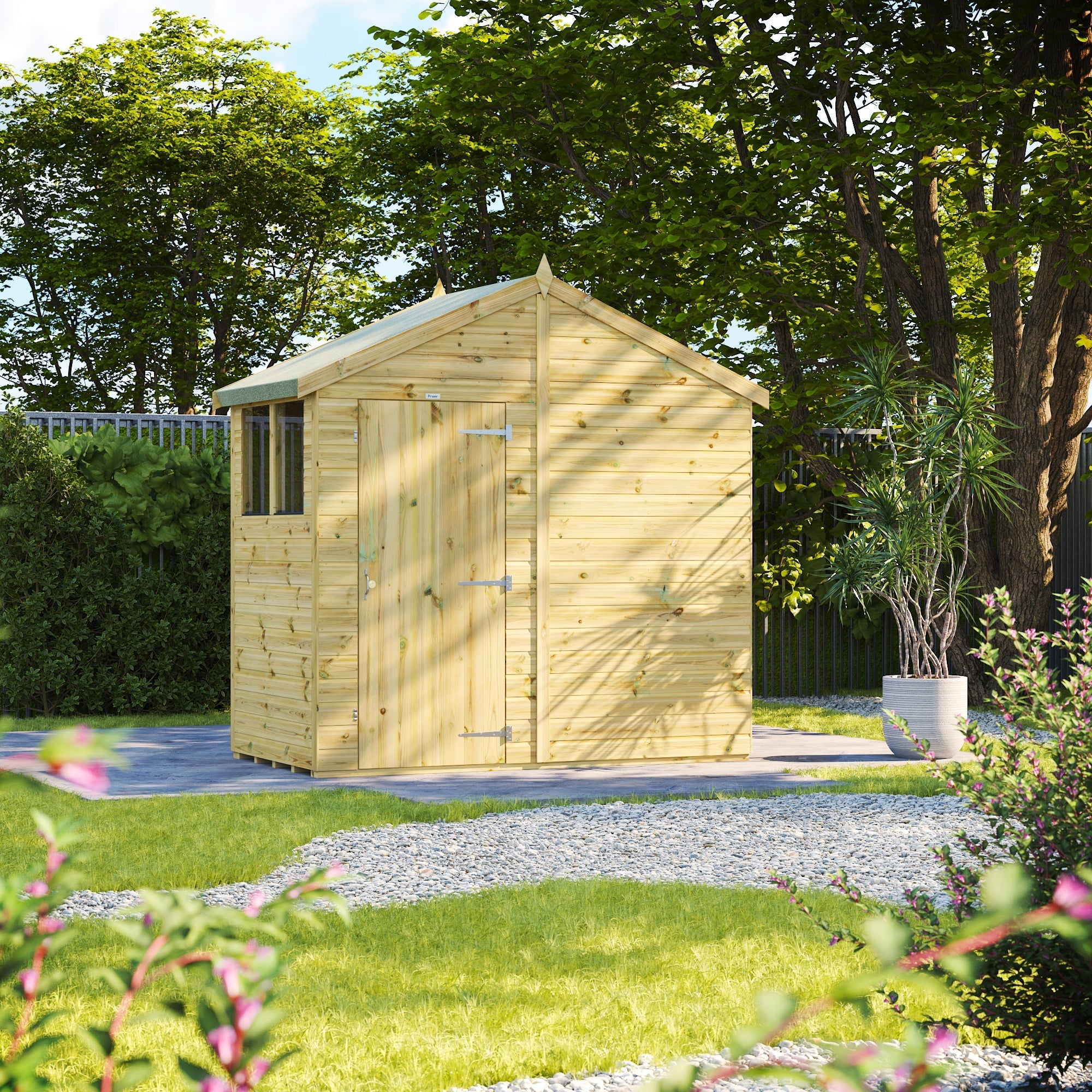 Pressure Treated Premium Apex Shed – Durable Tongue & Groove Garden Shed - Image 3