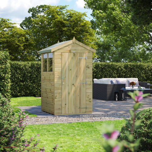 Pressure Treated Premium Apex Shed – Durable Tongue & Groove Garden Shed