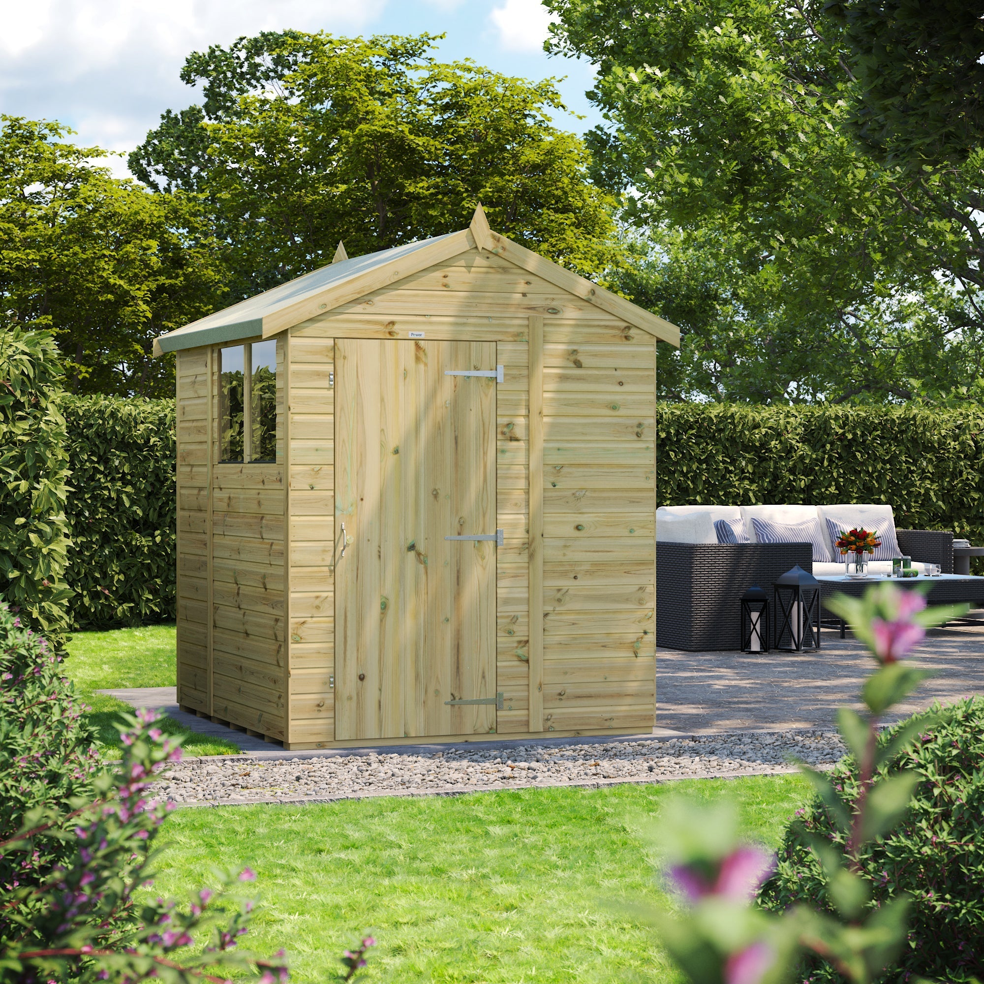 Pressure Treated Premium Apex Shed – Durable Tongue & Groove Garden Shed - Image 6