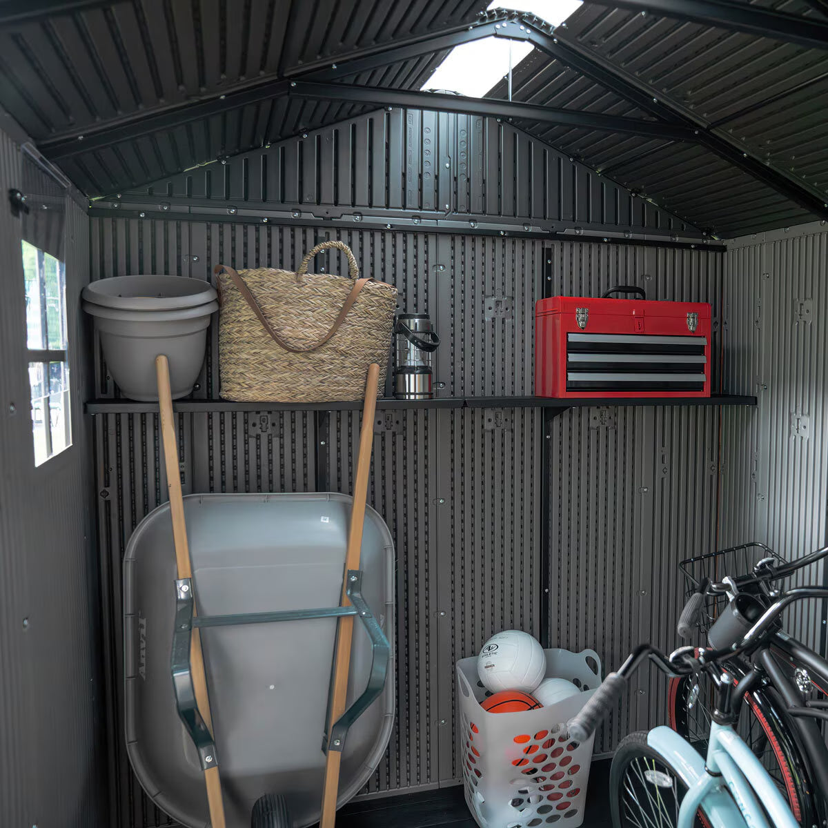 Lifetime 12Ft X 7Ft (3.5 X 2.1M) Side Entry Storage Shed - Model 60430U - Image 5